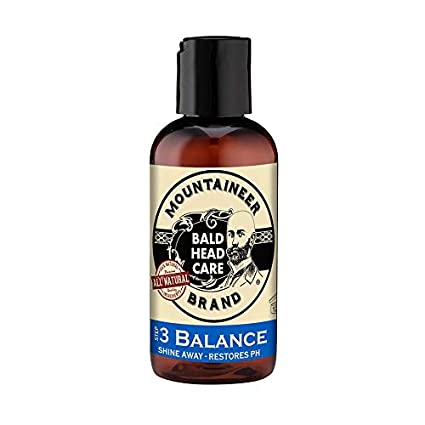 Mountaineer Brand Bald Head Care - Balance - Men's All Natural Shine Away and PH Balance