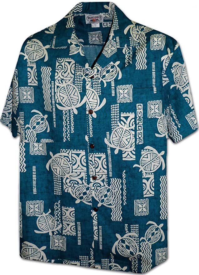 Pacific Legend Polynesian Honu Men's Hawaiian Shirt