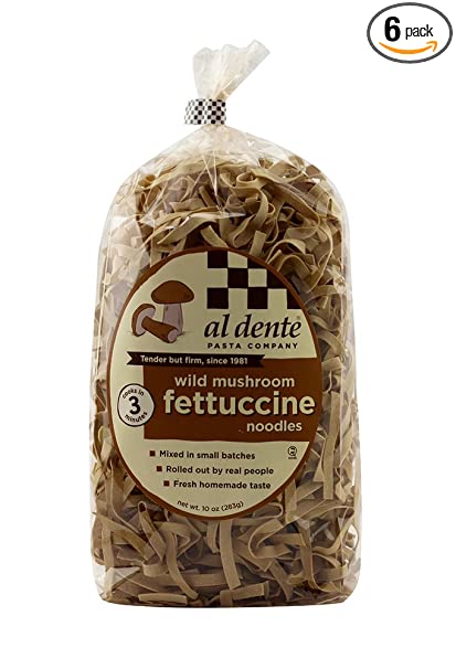Al Dente Wild Mushroom Fettuccine, 10-Ounce Bag (Pack of 6)