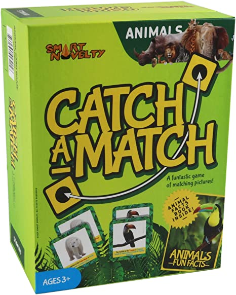 Memory Game - Animal Matching Game for Kids Ages 3 and Up - Animal Card Game Educational Learning Toy - Birthday for Boys and Girls (50 Pcs Matching Cards with 25 Pairs)
