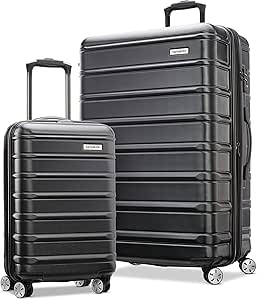 Samsonite Omni 2 Hardside Expandable Luggage with Spinner Wheels, Midnight Black, 2-Piece Set (19/28)