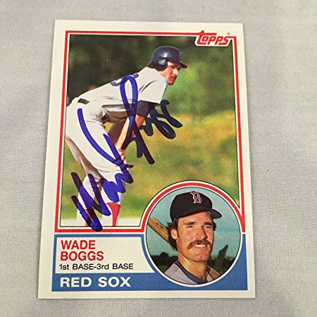 Wade Boggs Signed Autographed 1983 Topps Rookie Card JSA COA