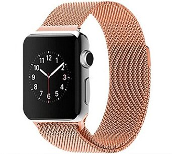 Apple Watch Band LIANSING Apple Watch Milanese Loop Band with Strong Magnet Lock iWatch Strap Sport Watch Band Mesh Replacement Band Stainless Steel Bracelet Strap for Apple Watch Band 38mm Rose Gold