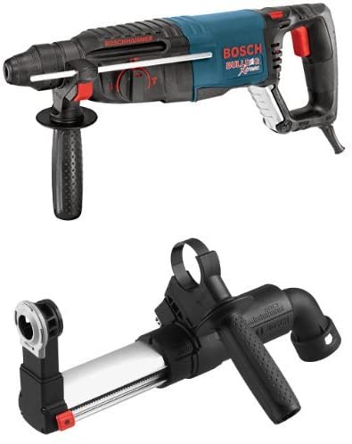 Bosch 11255VSR SDS-plus BULLDOG Xtreme Rotary Hammer with HDC100 SDS-Plus Dust Collection Attachment