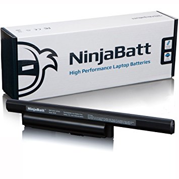 NinjaBatt Laptop Battery for Sony VGP-BPS22 VPCEE23FX VPCEE25FX VPCEE22FX VPCEB11FM VPCEE21FX VGP-BPL22 VPCEA24FM VPCEB11FX VPCEB15FM VPCEB16FG VPCEB23FM [6 Cells/4400mAh/48Wh]