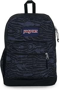 JanSport Cross Town Plus Backpack - Large Main Compartment, Side Water Bottle Pocket, 15-Inch Padded Laptop Sleeve - Abstract Animal