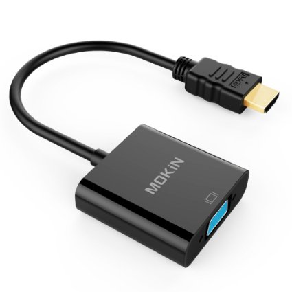 MOKiN HDMI Male to VGA Female Video Converter Adapter Cable 1080P For PC Laptop HDTV Projectors and other HDMI input devices