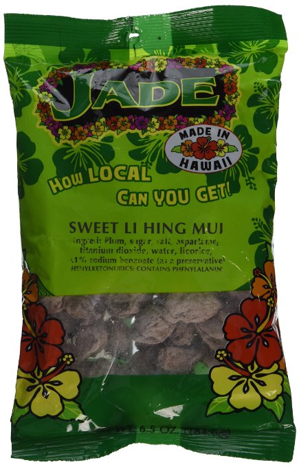 Jade Sweet Li Hing Mui Dried Plums 6.5 Ounces Made in Hawaii