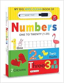 My Big Wipe And Clean Book of Numbers for Kids: 1 to 20