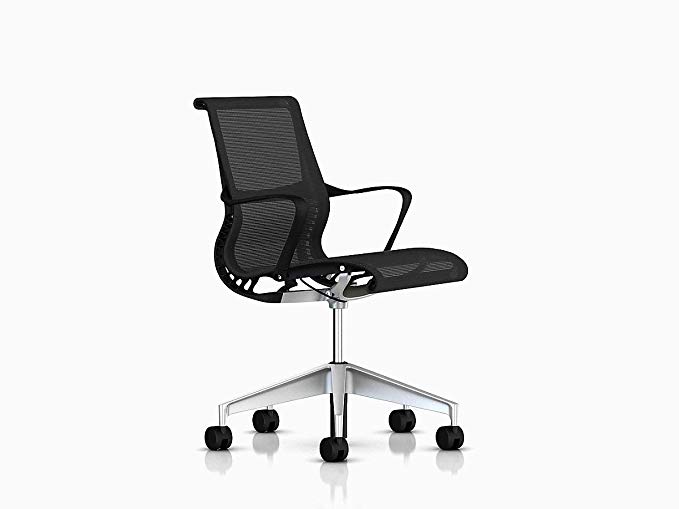 Herman Miller CQ51MAG1L7HCCNNN4W31 Setu Chair, Frame/Graphite Lyris