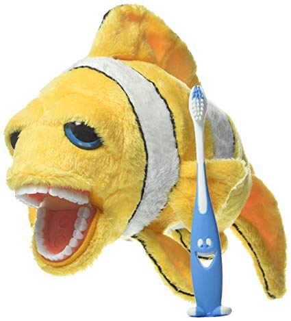 StarSmilez Kids Tooth Brushing Buddy- Lil Plush Clownfish