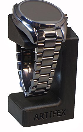 Michael Kors Access Combo SmartWatch Stand by Artifex Design for Dylan and Bradshaw smartwatch Charging Dock Stand ... (Black)