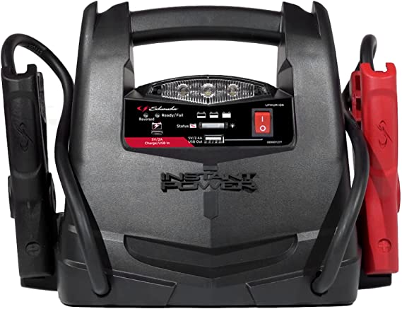 Schumacher SL1562 Lithium Portable Power Station and 1200 Peak Amp 12V Jump Starter – Jump Start Car, SUV, Truck, and Marine Batteries – Charge Your Apple, Samsung, and Android Devices