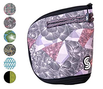 Slope Insulated Lunch Bag for Women & Men Cute Neoprene Cooler Lunch Box for Kids - Iris