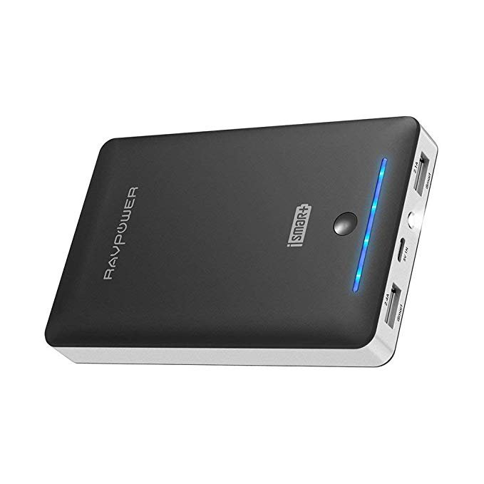 External Battery Pack RAVPower 16750mAh Portable Charger, Time-Tested Phone Charger with Dual 2.0 USB Ports & Flashlight, 4.5A Max Output Cell Phone Battery Power Pack (Certified Refurbished)