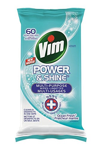 Vim Power & Shine Wipes Multi-Purpose Ocean Fresh 60 PC