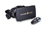 IncrediSonic VUE Series VR Glasses Virtual Reality Headset and Bluetooth Remote Gaming Controller Black