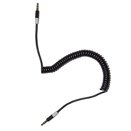 VIMVIP Flexible Spring 3.5mm To 3.5 mm Car Aux Audio Cable for iPhone/iPod/iPad/mp3/mp4/phone/Tablet PC