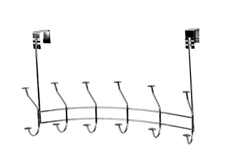 Spectrum Diversified Over the Door 6-Hook, Chrome