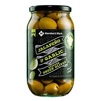 Member's Mark Jalapeno & Garlic Stuffed Olives (20.5 oz.) (pack of 2)