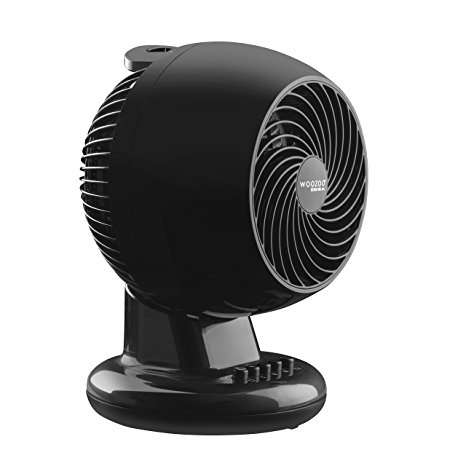 Woozoo M15U Compact Oscillating Circulating Fan, Black