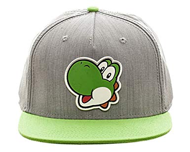 Nintendo Super Mario Bros - Yoshi Rubber Logo Snapback Boys Hat