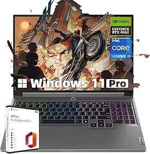 Lenovo Legion Pro 5i(2024) Gaming Laptop - 16" WQXGA 165Hz Display, Intel 24-Core i9-14900HX, NVIDIA GeForce RTX 4060, 64GB DDR5, 4TB SSD, Backlit Keyboard, Windows 11 Pro & Lifetime Microsoft Office