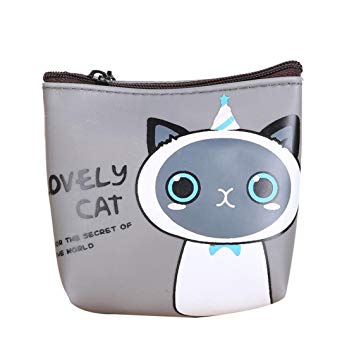 WILLTOO Women Cute Cat Purse Wallet Bag Change Pouch Key Holder