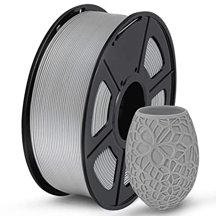 SUNLU PLA 3D Printer Filament, PLA Filament 1.75mm Dimensional Accuracy  /- 0.02 mm, 1 KG Spool, PLA Gray