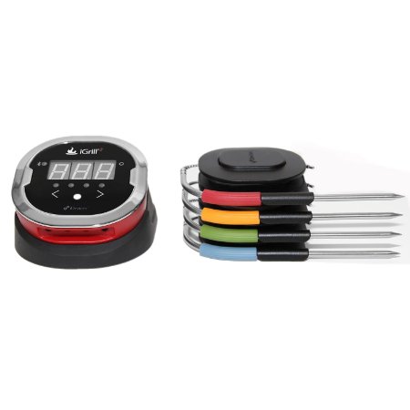 iGrill2 iDevices Wireless Bluetooth BBQ Meat Thermometer, 4-Probes