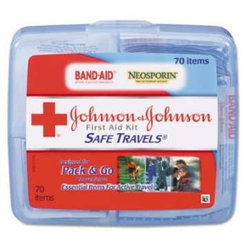 Johnson & Johnson Red Cross Portable Travel First Aid Kit