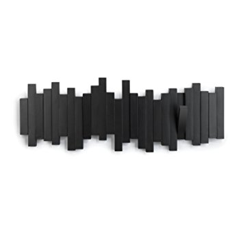 Umbra Sticks Wall-Mount Rack with Five Hooks, Black