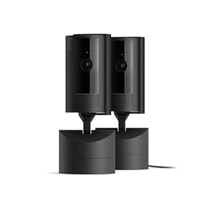 Introducing Ring Pan-Tilt Indoor Cam | See all around with 360° pan coverage, HD video, plus Two-Way Talk (2024 release) | 2-Pack, Black