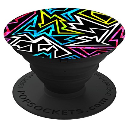 PopSockets: Collapsible Grip & Stand for Phones and Tablets - 80's Black