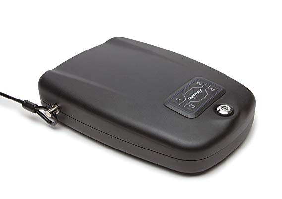 Winchester Safes Defender by RFID Handgun Safe, Flat Black, 1 Gun Capacity,