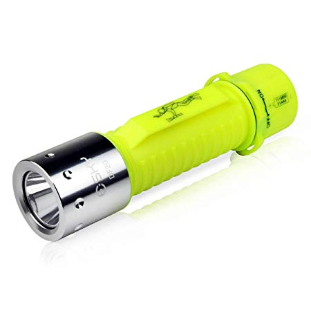 OxyLED Diving Flashlight, Rechargeable 1100 Lumen Super Bright Underwater Lighting Submarine Light Scuba Safety Lights Waterproof Under Water Torch for Outdoor Sports