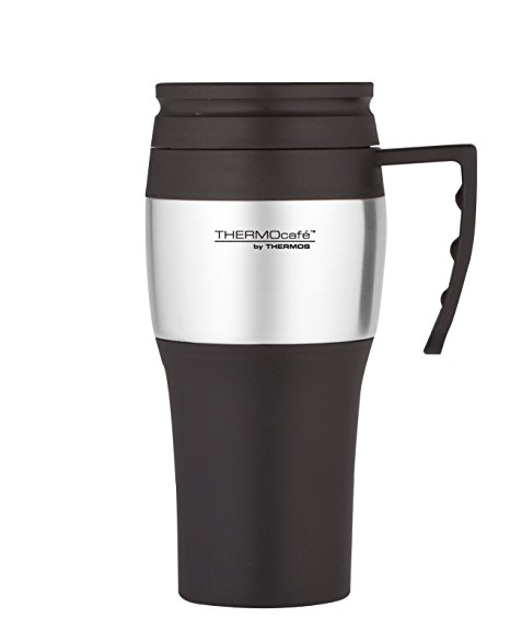 Thermos Thermocafé Steel Travel Mug-Black