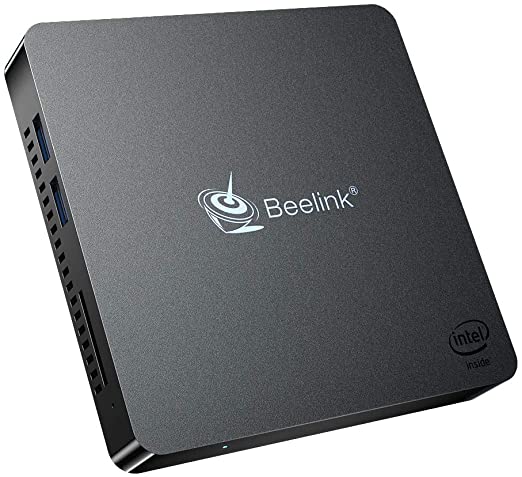 Beelink T34-M Mini PC Windows 10 Pro Quad Core Intel N3450(up to 2.2GHz) Mini Desktop Computer 4K HDMI&VGA DDR4 6GB RAM 128GB SSD, 2.4G/5G WiFi, Gigabit Ethernet, USB 3.0, BT4.0 Support Auto Power On