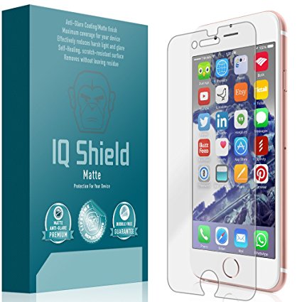 iPhone 7 Screen Protector, IQ Shield Matte Full Coverage Anti-Glare Screen Protector for iPhone 7 (iPhone 6s/6 4.7") Bubble-Free Film - with