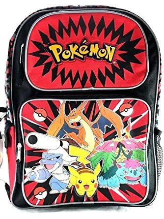 Pokemon Large Backpack 16"