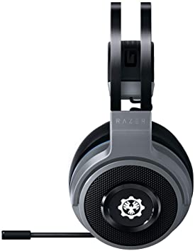 Razer Thresher for Xbox One and Xbox Series X / S (Gears of War 5 Edition) - Wireless Gaming Headset up to 16 Hours Battery Life, 50 mm Controller, Windows Sonic, Leatherette Ear Pads - Silver