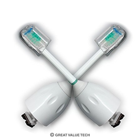 2 Pack Great Value Tech® E Series Replacement Heads For Philips Sonicare