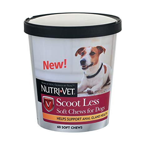 Nutri-Vet Wellness Scoot Less Soft Chews for Dogs, 60 Count