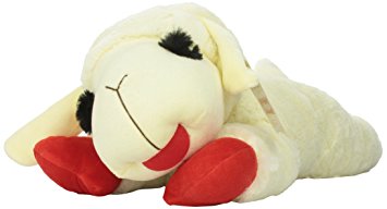 Multipet's Officially Licensed Lamb Chop Jumbo White Plush Dog Toy, 24-Inch