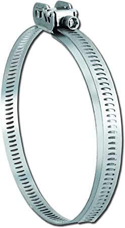 Pro Tie 33710 Quick Release All Stainless Steel Hose Clamp, Range 2" to 10" Diameter, 1 Pack