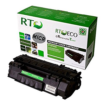Renewable Toner 53A MICR Toner Cartridge Replacement HP Q7553A for Check Printing on HP LaserJet P2015 M2727 Printer Series