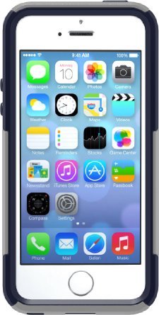 OtterBox COMMUTER SERIES Case for iPhone 55sSE - Retail Packaging - MARINE GUNMETAL GREYADMIRAL BLUE