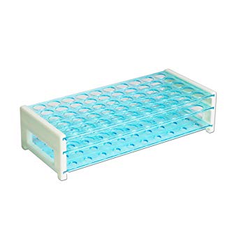 ULAB Scientific Detachable Test Tube Rack for Tubes of Dia.≤17mm, 50 Holes, PS Material, UTR1001