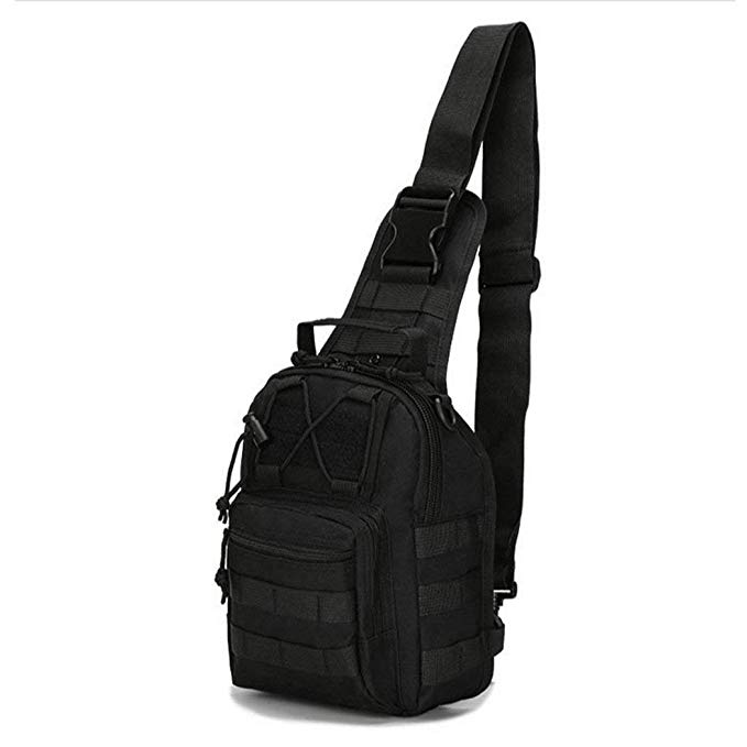 LBlanco Tactical Shoulder Sling Bag Small Outdoor Chest Pack for Men Traveling, Trekking, Camping, Rover Sling Daypack