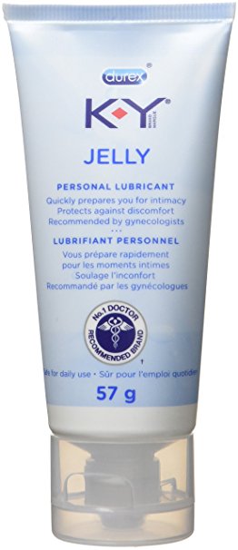 K-Y Jelly, Vaginal Lube Moisturizer and Personal Lubricant, Recommended by Gynecologists, 57 g